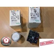 SCHNEIDER XB4BW31M5 ( ZB4BW313 + ZB4BW0M15 ) Illuminated push button, metal, white, Ø22, spring retu