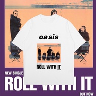 เสื้อยืด Oasis reunion tour เสื้อยืด วง Oasis วง Vintage ผ้าฝ้ายแท้ band T-shirt S-5XL