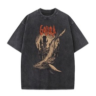 Washed Vintage Metal Rock Band Gojira T-shirt From Mars To Sirius T-shirts Mens Women Gothic Punk Ov