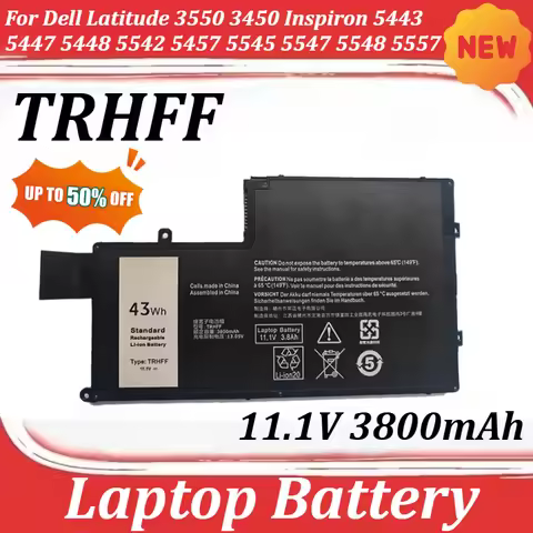 TRHFF 11.1V 3800mAh Battery For Dell Latitude 3550 3450 Inspiron 5443 5447 5448 5542 5457 5545 5547 