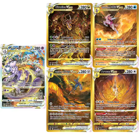 5 Models DIY 2023 Sword and Shield Crown Zenith Pokemon Cards Palkia Dialga Giratina Arceus Vstar PT