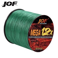 JOF X12 Fishing Line 300M 12 Strands Braided Fishing Line PE Line Multicolor Floating Line PE Line F