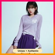 MARDI MERCREDI x IVE YUJIN WOOL CLOVERMARDI CROPPED V NECK T Shirt