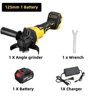 3 Speed Drillpro 125mm Brushless Electric Angle Grinder 388VF Rechargeable Grinding Cutting Power To