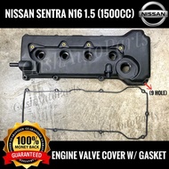 NISSAN SENTRA N16 1.5 N16 1.6 1.8 ENGINE CYLINDER HEAD VALVE COVER WITH GASKET (9HOLE) READY STOCK B
