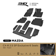 3D Mats พรมปูพื้นรถยนต์ MAZDA CX-8 (6ที่นั้ง) 2022-2025 พรมกันลื่น พรมกันนํ้า พรมรถยนต์
