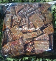 Seblak kerupuk jengkol pedas extra daun jeruk / seblak kering pedas daun jeruk / kerupuk seblak keri