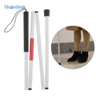 [Shamjina] AntiSkid White Cane Aluminum Folding Cane for the Blind(fold down 4 section)