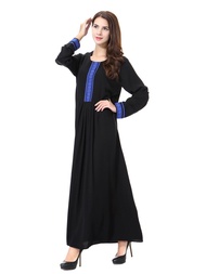 Blouse Muslimah Jubah Long Dress Pakaian Wanita Baju Kurung Moden Wear Muslim Fashion Shirts Women Clothes Tunics Plus Size Bajuraya Oversized Raya Women's Bajumuslimah B QI