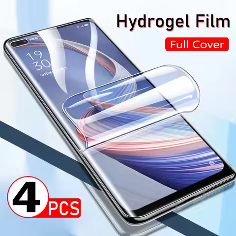 4PCS Full Cover Hydrogel Film For OPPO A94 A12 A54 A31 A32 A33 A53 A5 A9 2020Screen Protector For OP