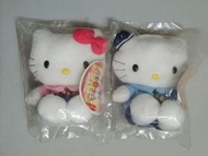 (4)1999s Hello Kitty & Dear Daniel 6.5吋高毛公仔一對/醒目制服/麥當勞換購/全新未開袋 美品/收藏20多年 Daniel原裝膠袋有破損如圖6及7/一對$40不散賣