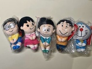多啦A夢角色公仔 （大雄，靜香，小夫，胖虎，多啦A夢）