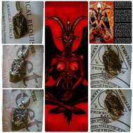 Kalung Liontin Batu Kecubung Ungu Asihan Etnik Baphomet Choker Vintage