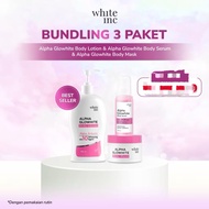 bundling alpha series white inc alpha glowhite series/alpha glowhite body lotion+body mask,body seru