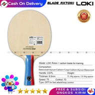 LOKI Kayu Bet Pingpong Bat Tenis Meja Blade Rxton I Carbon Original - Naffay Sports