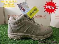 รองเท้า M6 รุ่นMERLLE สีกากี "รองเท้ายุทธวิธี รองเท้าใส่ปฏิบัติงาน ใส่ทำงาน สวย เท่ เบา กระชับเท้า น