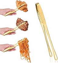 Upgrade 2 pack kitchen cooking tongs tweezers for food pasta plating tongs stainless steel tweezer s