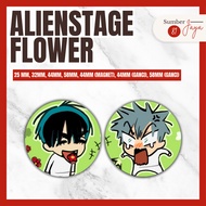 ALIEN STAGE ALNST Flower/ - Pin Button, Magnet, Keychain | 25mm 32mm 44mm 58mm