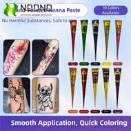 NOONOPH Henna Paste Cone, Easy-To-Use Semi-permanent Henna Tattoo Cream, Henna Tattoo Cream Temporar