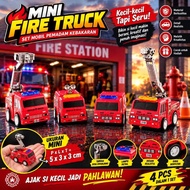 Mini Fire Truck Children's Toy Fire Truck Rescue Fire Truck Mini Toy Car Fire Truck
