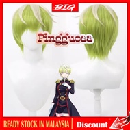 【ZYR】Anime Mato Seihei No Slave Izumo Tenka Cosplay Wig Chained Soldier Short Green Biege Heat Resis