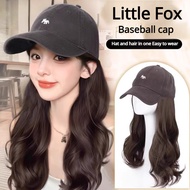 【🔥🔥Hot Sell】Baseball Cap With Synthetic Hairextension Long Hair Wig Hat For Women/Wig Cap For Woman 