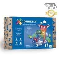 Connetix Tiles | Rainbow Ball Run Expansion Pack 66 pc | Magnetic Tiles for KIds