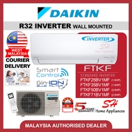 [West Malaysia] DAIKIN R32 Inverter Air-conditioner FTKF series AIRCOND 1.0HP 1.5HP 2.0HP 2.5HP WIFI gin-ion Courier Delivery