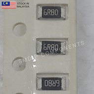 10PCS Taiwan-Grade 6.8R ±1%, 1206 SMD Resistor (6R80)