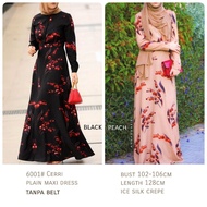 YR 3m DRESS 6001 TM THREE M CERRI PLAIN MAXI DRESS PREMIUM