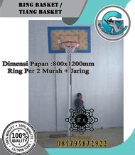 Tiang Basket Tanam Akrilik 15-80x120 Papan pantul Akrilik 15 mm Per 2