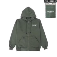 {FREE Paper BAG} HOODIE ZIPPER ARMY PULL AND BEAR