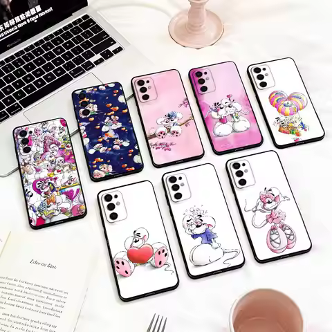 LOVELY D-Diddl Phone Case For Samsung S 25,24,23,22,30,21,10,9,Ultra,Plus,Lite,FE,4,5 G Soft Black C