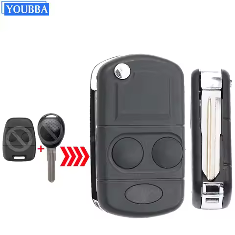2 Button Modified Folding Remote Key Shell For Land Rover Defender Discovery Freelander Rover 100 20