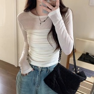 [ ส่งไวจากไทย ] ฟรี🎁 Z075 เสื้อยืดแขนยาว เสื้อซีทรู