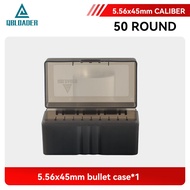 50 Rounds Tactical Ammo Box Bullet Shell Holder Box Rifle Cartridge Storage Case Ammo for 5.56 .223 