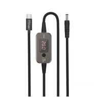 Type C to DC Power Boost Cable 5V/9V/12V/15V/20V Adjustable Voltage PD Fast Charging Cable USB to DC