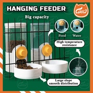 CATTO Pet Food Bowl Hang Stationary Dog Cat Cage Feeder Bowls Dogs Hanging Puppy Rabbit External Kit