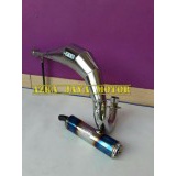 Yamaha F1ZR Chrome Rainbow Shrimp Exhaust