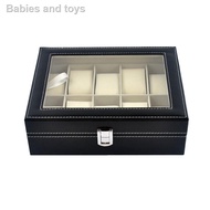 Watch Accessoriessmart bandshock watch❡❁Aluminium / PU Leather Watch Case Box 6 10 12 20 24 Slot