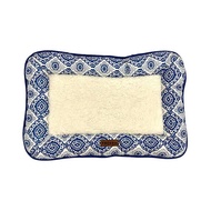 TRUSTIE Pet Mat - Ethnic Style (Blue / White) (Small) (55x36x5cm)