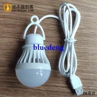 LED球泡燈 5V低壓 USB球泡燈露營低壓LED燈泡充電寶小夜燈USB燈泡
