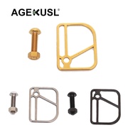 AGEKUSL Bicycle Brake Shift Bracket Titanium Alloy Bike Cable Fender Guard Disc For Brompton Pikes 3Sixty Folding Bicycle