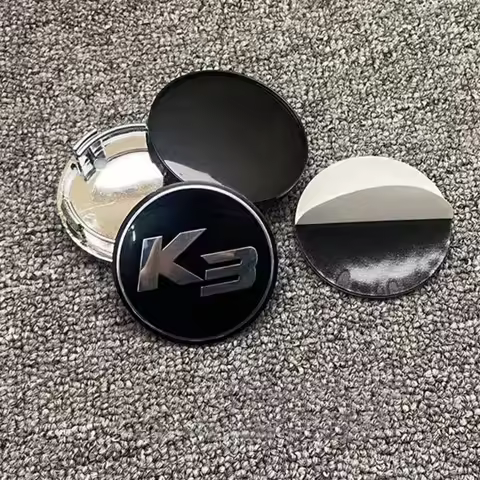 4pcs 3D K3 K5 Emblem Logo 56mm 60mm Car Stickers forKIA K3 K5 Car Wheel Center Caps Rim Hub caps Cov