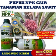 Pupuk Penyubur Daun dan Batang Sawit Bibit NPK LAKSA GROW 500ml Pupuk NPK Cair untuk Bibit Kelapa Sa