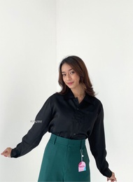 HL KEMEJA SATIN CROP (REALPICT)