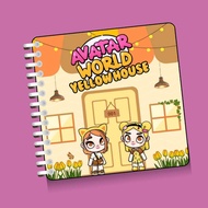 Avatar World Paper Doll House Quiet Book - Children's Toy for Disassembling and Disassembling Avatar