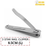 Three 3 Star Stainless Steel Nail Clipper / Trimmer 8.5cm Size L