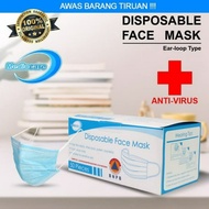 masker medis 3 ply 1 box 50 pcs masker murah