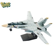 (Unique) 1:72 Scale F-14 Tomcat Fighter Jet Model - White & ABS Plastic Aircraft With Detailed Desig